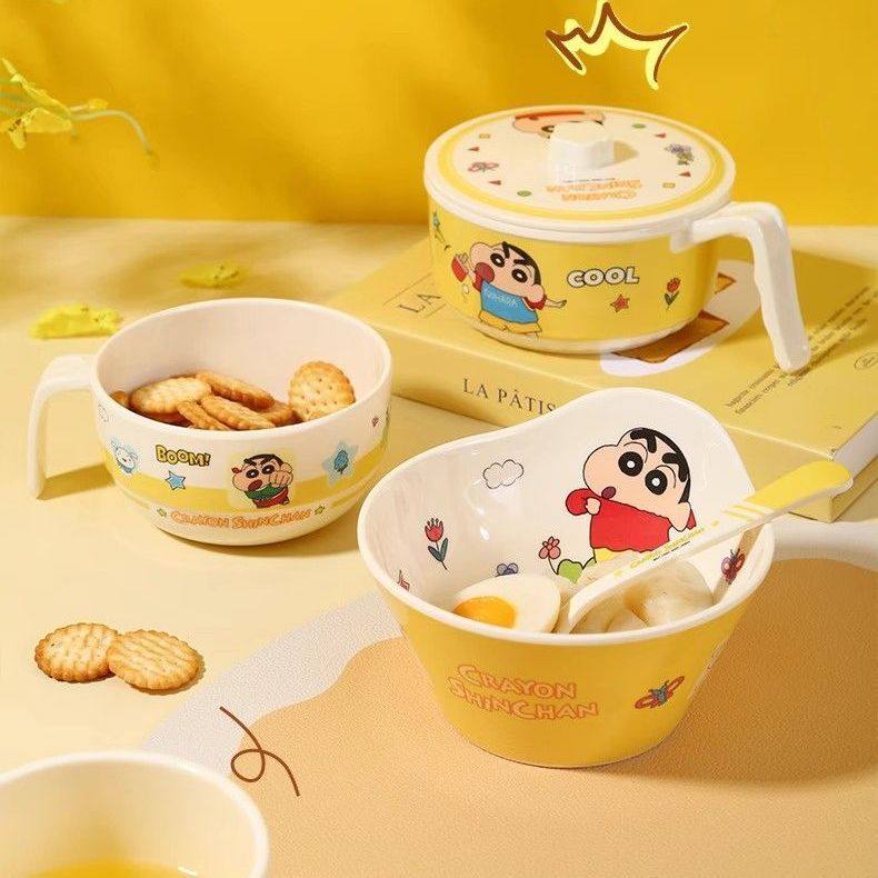 五和蜡笔小新儿童碗2025年新款餐具家用宝宝喝汤吃饭碗分格餐盘,淘宝优惠券,粉丝福利购,淘宝优惠卷