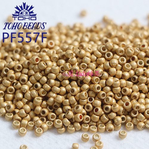 东宝TOHO进口米珠PF558金银珠 手工diy串珠散珠手链项链饰品配件 - 图1