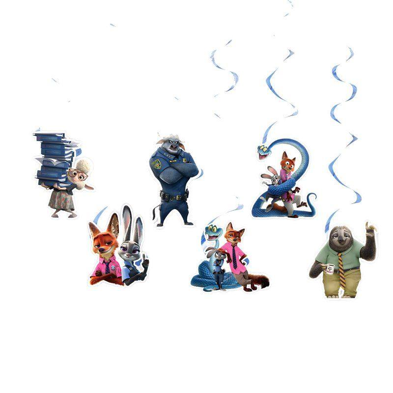 疯狂动物城2主题生日派对装饰拉旗一次性纸盘纸杯纸巾桌布刀叉勺,淘宝优惠券,粉丝福利购,淘宝优惠卷