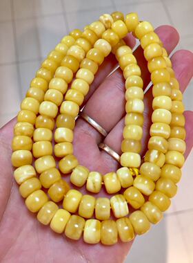 蜜蜡手串证书项链