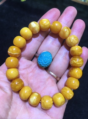 欧洲回流橘色老蜜蜡