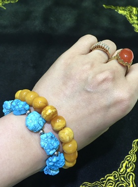 原矿高瓷玉化料随形休闲风手串