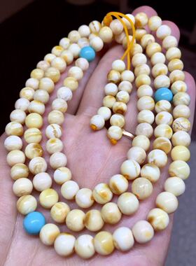 苹果蜜蜡手串项链