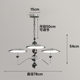Medieval style chandelier flying saucer star track French living room and dining room