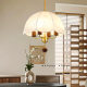 French medieval fabric restaurant chandelier American retro field