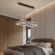Square square chandelier living room dining room combination lighting fixtures