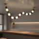 Long island shape bead lamp for dining table and bar