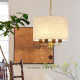 French medieval fabric restaurant chandelier American retro field