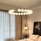 Buddha bead cream art French restaurant hall living room lamp