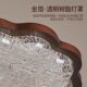 LED resin Chinese style wood art bedroom ceiling lamp American style