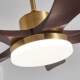 Lichang 2025 new black walnut wood bedroom dining room chandelier