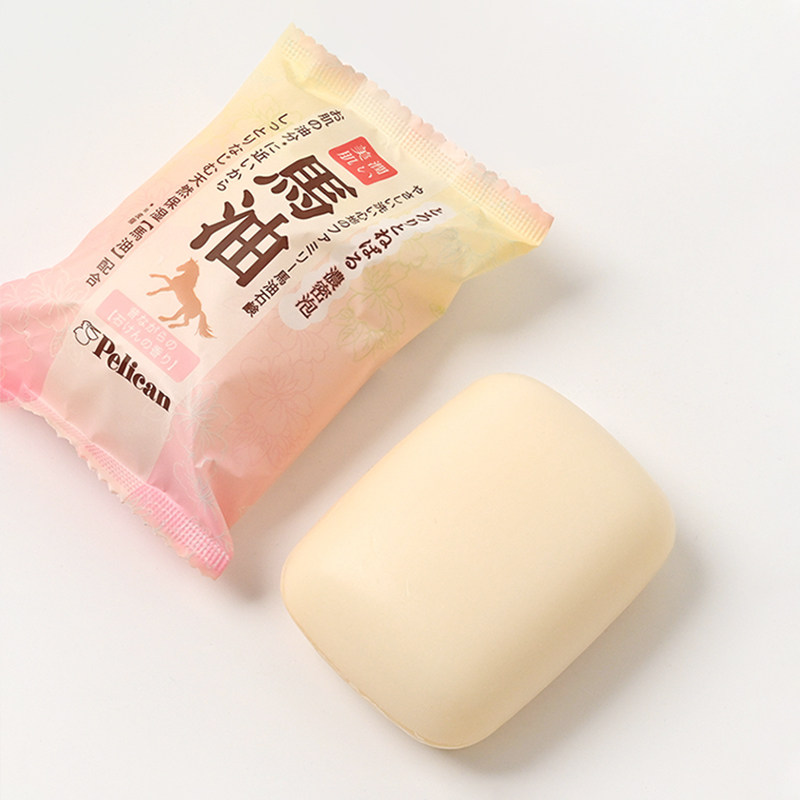 日本进口pelican马油身体洗脸皂 卓焕居家日用香皂