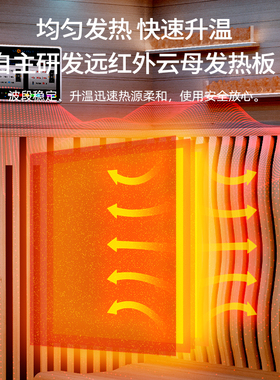桑乐金远红外光波理疗房 汗蒸房家用单人 智能无水桑拿房