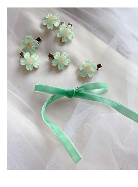 小清新樱花发夹小发卡子编发饰品