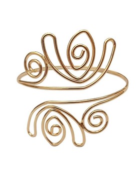 西域风写真配饰夸张几何花朵臂环