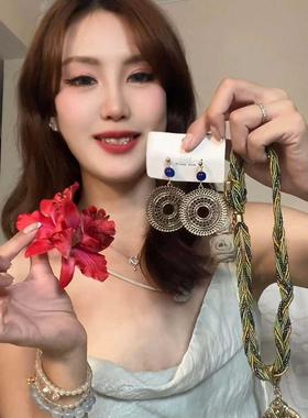 异域风吊坠项链旅游拍照度假配饰