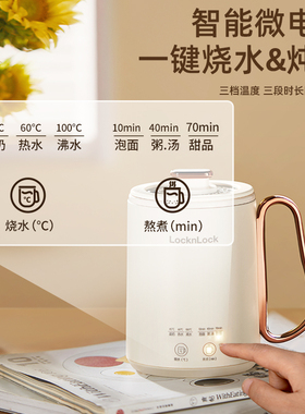 乐扣养生壶小型多功能一人养生杯