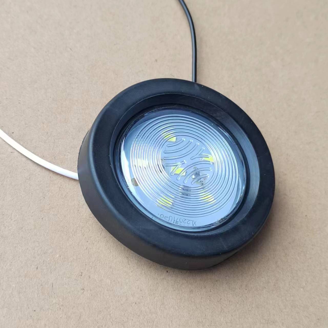 中集挂车示宽灯示高圆形角灯骨架栏板边灯2寸小圆灯货车集装箱24V - 图2