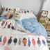 Bộ phim hoạt hình dễ thương cotton bốn mảnh bộ chăn ga gối đệm bông sinh viên ký túc xá ba mảnh may mắn koi 4 - Bộ đồ giường bốn mảnh bộ chăn ga gối đệm cưới Bộ đồ giường bốn mảnh
