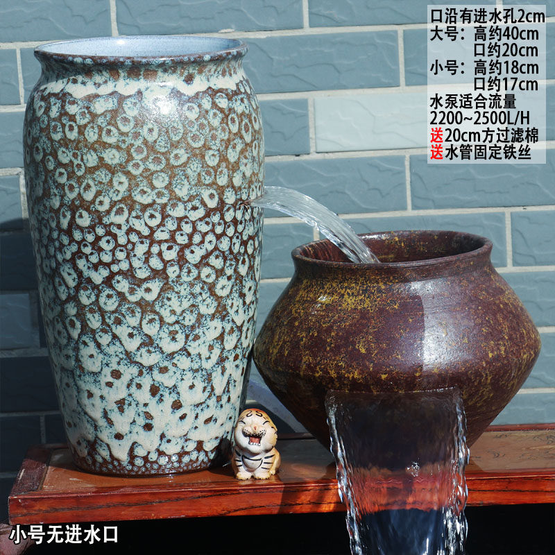 切割流水养鱼循环增氧古法流水罐大号叠水瀑布过滤生态造景老式罐,淘宝优惠券,粉丝福利购,淘宝优惠卷