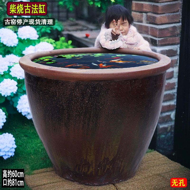 古法水缸流水摆件瀑布阳台腌菜坛庭院造景生态养鱼荷花缸米缸陶瓷,淘宝优惠券,粉丝福利购,淘宝优惠卷