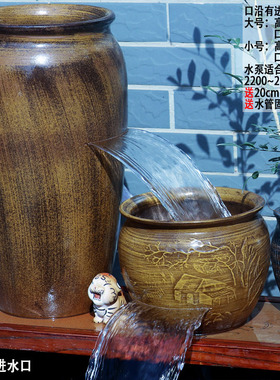 家用流水缸阳台增氧循环