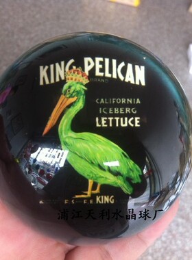 80mm洛阳牡丹蝴蝶水晶卡通动物