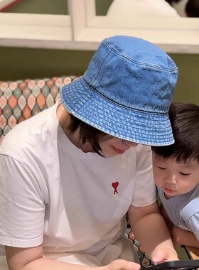 韩国显脸小牛仔渔夫帽子女盆帽潮