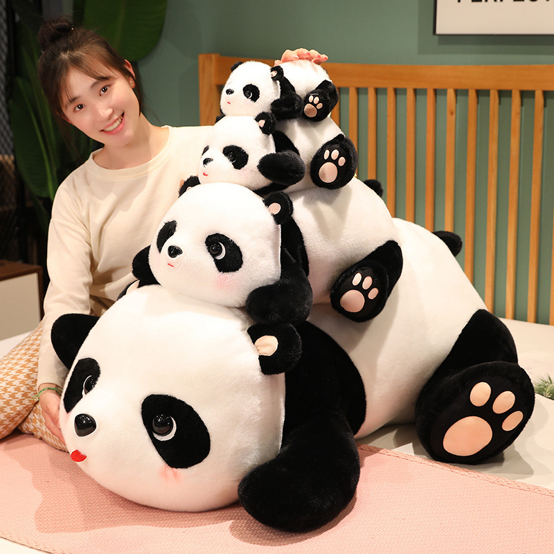 熊猫熊公仔毛绒玩具可爱熊熊熊玩偶女生抱枕睡觉送女友儿童生日礼 - 图2