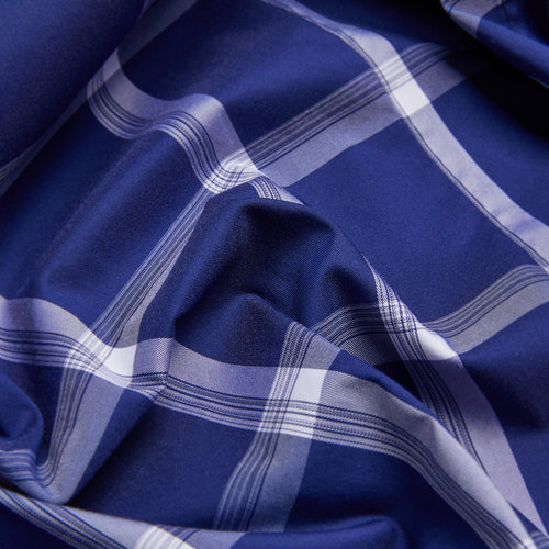 蔓哈顿夏季新款中年男士格子衬衫商务上班休闲短衬修身短衬潮 - 图3