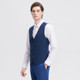 MENHARDUM/Manhatton Business Gentleman Suit Vest Wool Mulberry Silk Blend Solid Color Suit Inner
