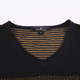 Manhatton autumn and winter V-neck sweater contrast color base shirt