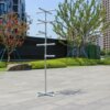 Floor-standing hanging bracket single-pole clothes drying rod indoor simple clothes hanger household bedroom clothes rack balcony cool clothes hanger