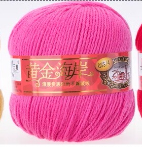 三利毛线中粗手工编织黄金海岸