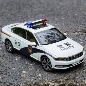 一汽大众 1:18 全新迈腾B8 POLICE 警车 MAGOTAN轿车汽车模型车模