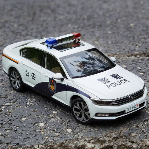 一汽大众 1:18 全新迈腾B8 POLICE 警车 MAGOTAN轿车汽车模型车模 - 图0