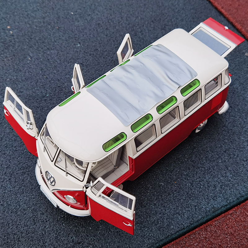 Schuco舒克1:18 VW Samba 大众T1 面包车合金汽车模型车模收藏 - 图2
