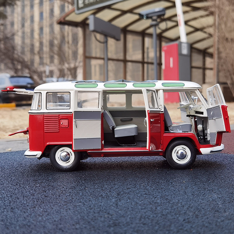 Schuco舒克1:18 VW Samba 大众T1 面包车合金汽车模型车模收藏 - 图3