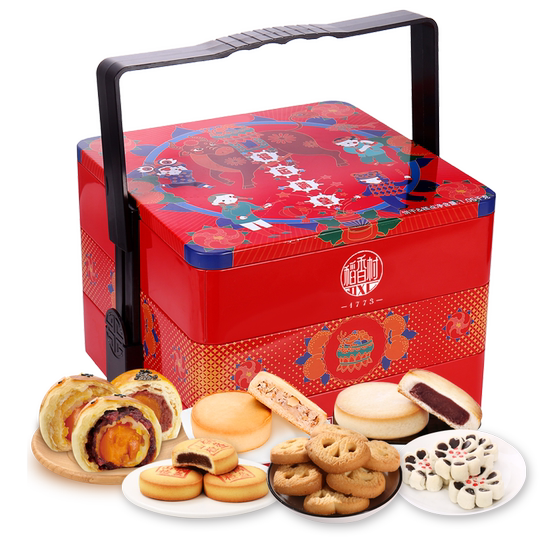 Daoxiangcun pastry three-layer iron box souvenir