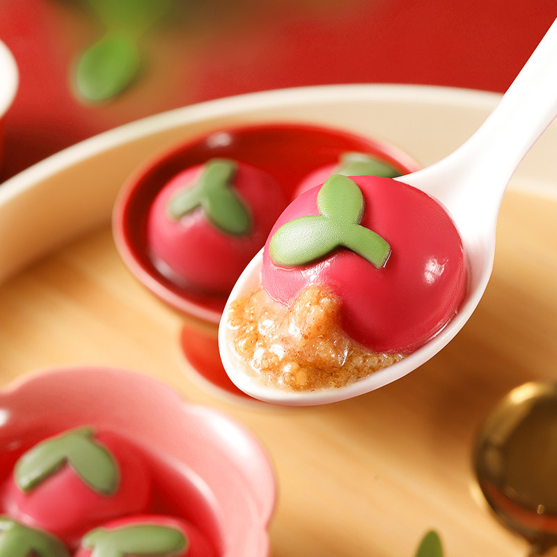 稻香私房万柿如意汤圆黑芝麻馅花生仁多种口味元宵节柿子汤圆