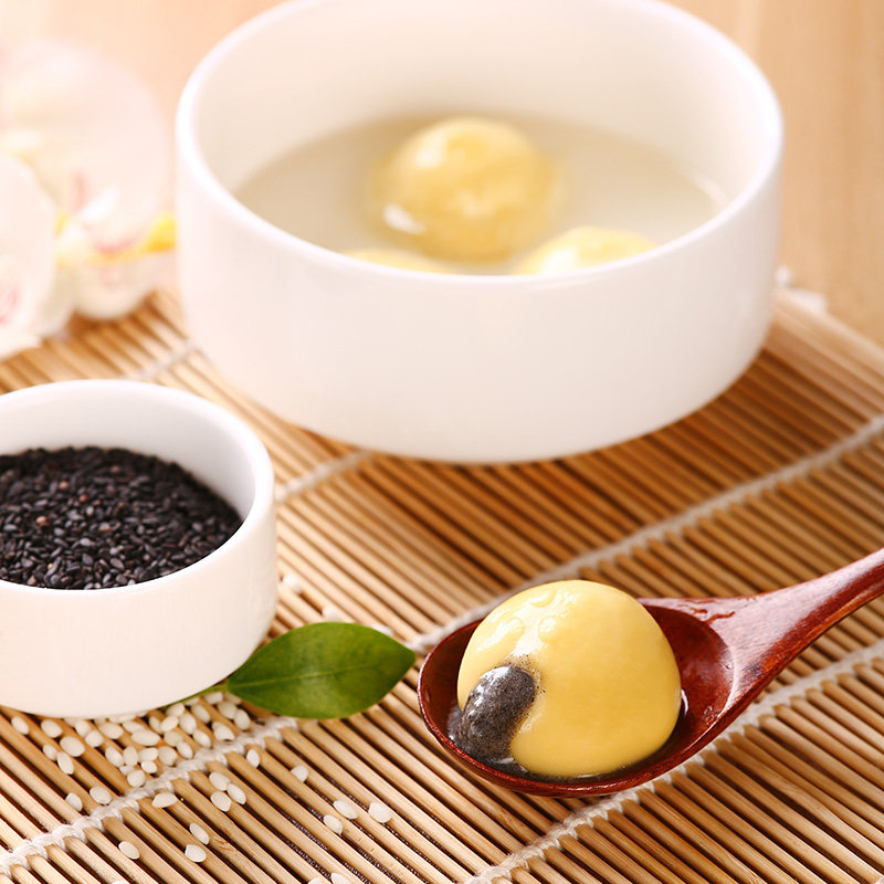 稻香私房大黄米汤圆黑芝麻五仁钙奶新品福袋造型网红元宵节汤圆