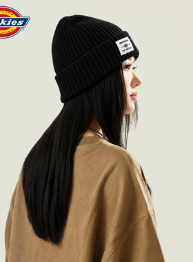 Dickies刺绣显脸小针织帽秋冬
