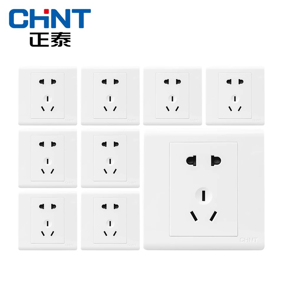 正泰开关插座面板86型白色5孔五孔插座NEW7D电脑USB一开二开三开 - 图2