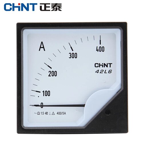 正泰电流表有功功率表42L6-450V300/542表指针式交流电流表电压表 - 图0