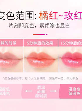 索菲欧胡萝卜素温变唇膏保湿