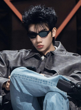 中国新说唱keyNG杨和苏同款眼镜太阳墨镜GM嘻哈男女复古猫眼新款