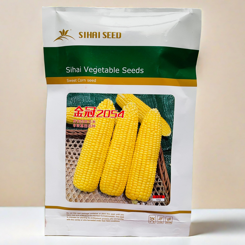 金冠2054大穗高产水果玉米种子超甜纯黄甜玉米种子皮薄不秃尖100g - 图3