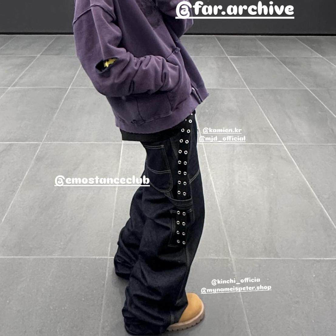 FAR ARCHIVE 24FW VTG水洗刀割破坏印花做旧拉链连帽卫衣vibe - 图1