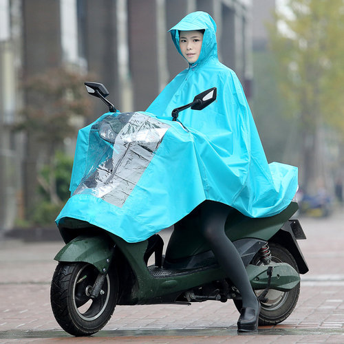 天堂单人雨衣电动车电瓶车雨披时尚柔软加大男女成人摩托车雨衣 - 图3