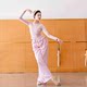 Modern dance lace straight pants for adults new Chinese dance costumes ethnic dance wide leg pants classical dance practice clothes